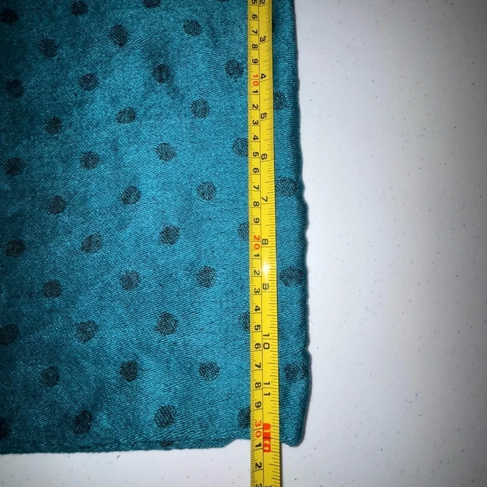 Elegant Teal Polka Dot Infinity Scarf